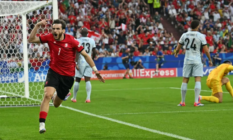 Georgia vence a Portugal y pasa a octavos de final de la Eurocopa