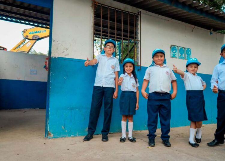 DOM avanza en la reconstrucción total del Centro Escolar Doctor Esteban Castro en San Vicente