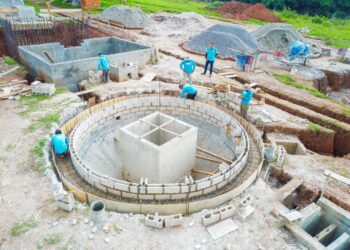 DOM avanza en la construcción de nueva planta de tratamiento de aguas negras en El Mozote