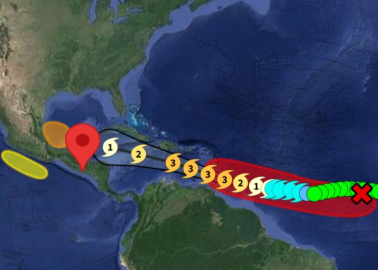 Beryl ya es huracán categoría 1; esta es su posible trayectoria