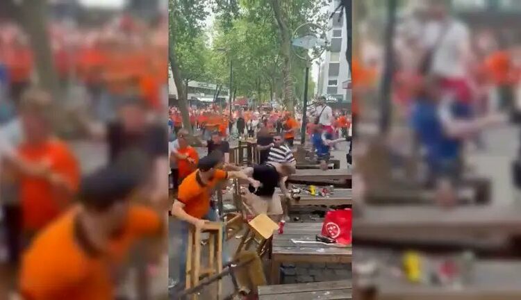 Fanáticos de Países Bajos atacaron a un grupo de ingleses y destruyeron un bar
