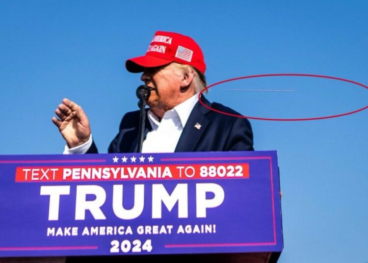 “Me dispararon con una bala que perforó la parte superior de mi oreja derecha” dijo Trump tras el intento de asesinato