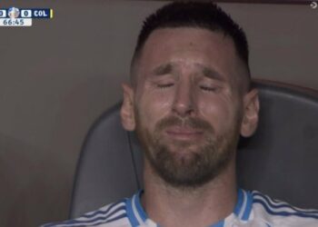 Messi queda fuera de la final por lesión y rompe en llanto