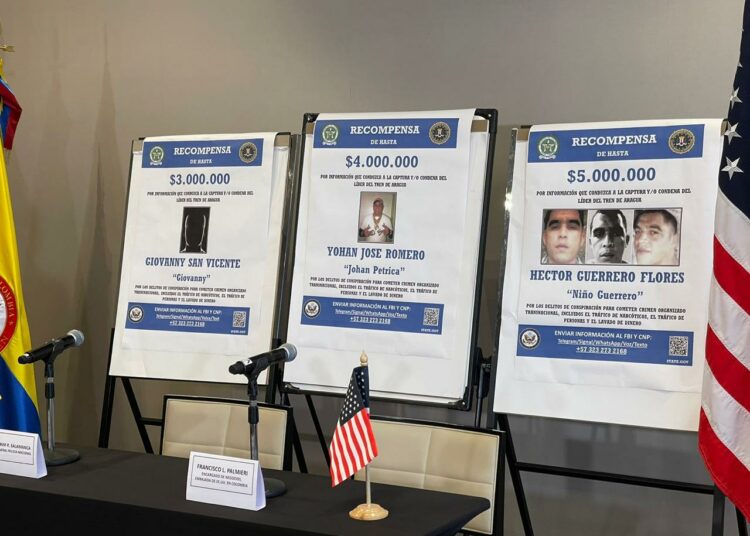 EE.UU. ofrece 12 millones de dólares por jefes de la banda criminal del Tren de Aragua