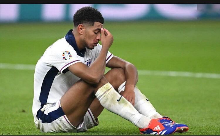 Jude Bellingham tuvo un ataque de furia tras perder la final de la Eurocopa con Inglaterra