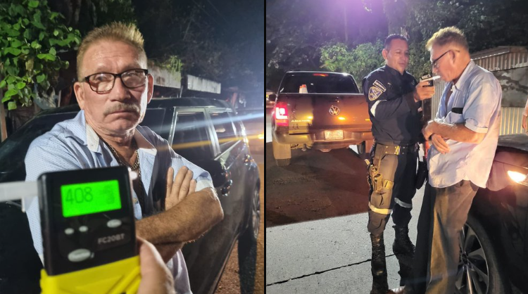 Detienen a un hombre que conducía con 408 mg/dl de alcohol