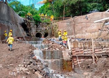 Cárcava en El Matazano, San Jacinto es atendida oportunamente con obras de mitigación