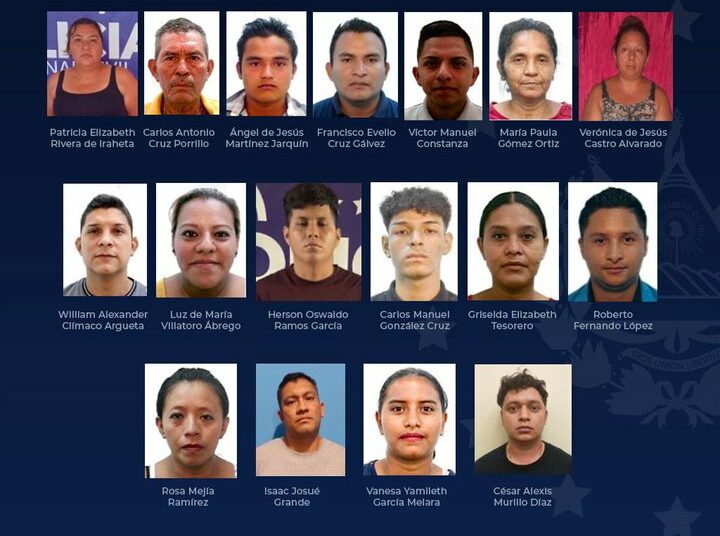 Desarticulan red de extorsionistas conformada por 17 presuntos pandilleros