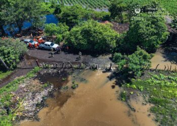Equipos del Sistema Nacional de Protección Civil mantienen monitoreo en distintos puntos del Río Grande de San Miguel