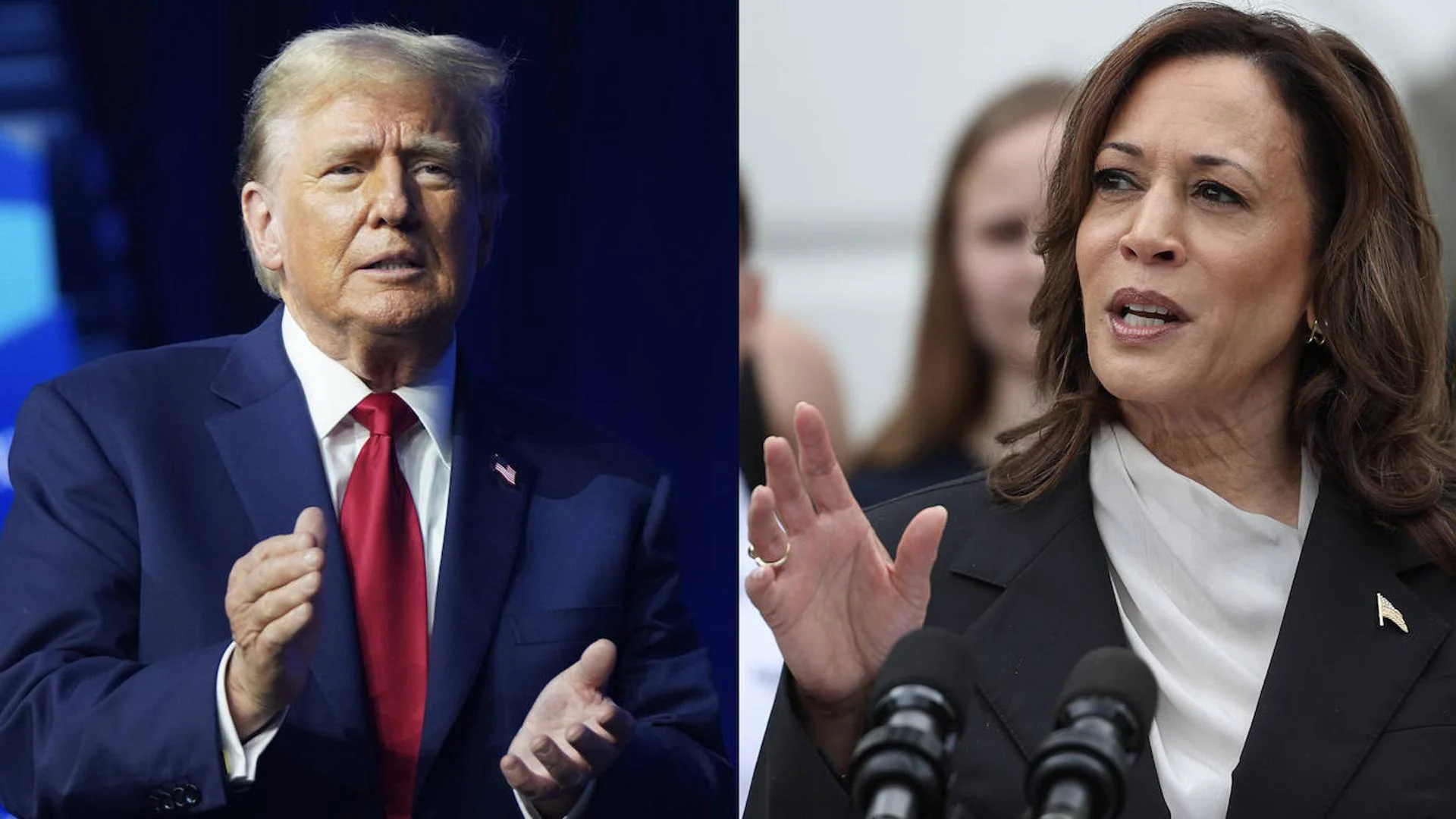 Trump and Harris alternate insults within the US presidential marketing