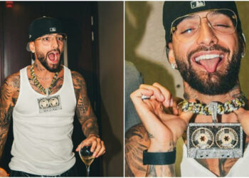 Maluma presume su nueva cadena de diamantes en redes y le llueven críticas