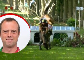 Jinete se rompe la clavícula en París 2024 por aparatosa caída con su caballo