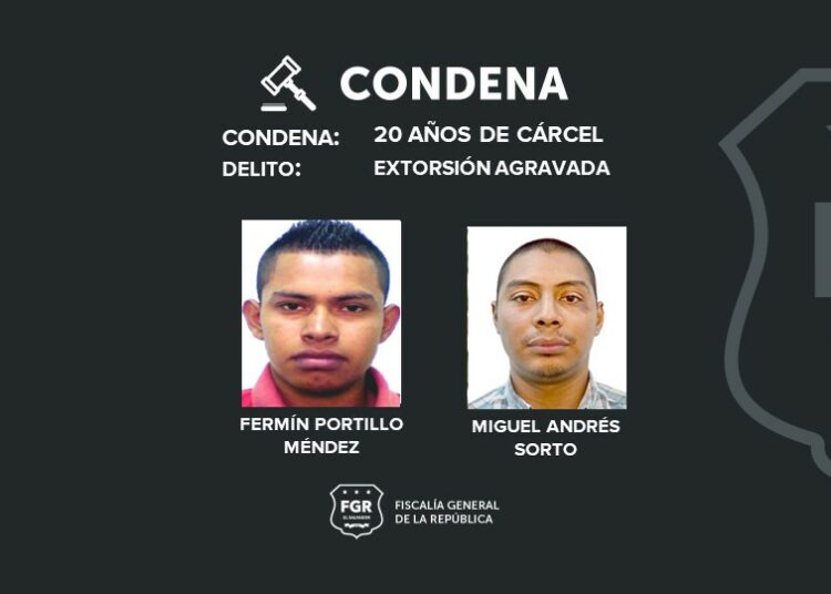 Pandilleros que extorsionaban a comerciante son condenados; usaban a un menor para enviar “el recado”