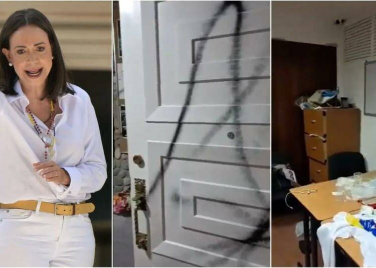 Hombres armados vandalizan oficinas de María Corina Machado