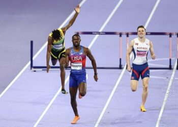 El estadounidense Rai Benjamin se lleva los 400 m vallas, Alison Dos Santos repite bronce