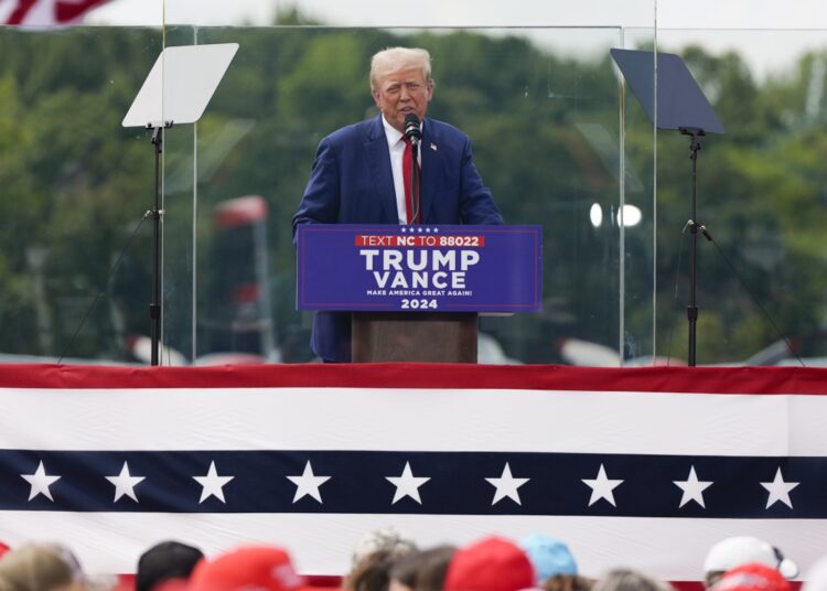 Trump realiza mitin con abundante seguridad tras sufrir atentado