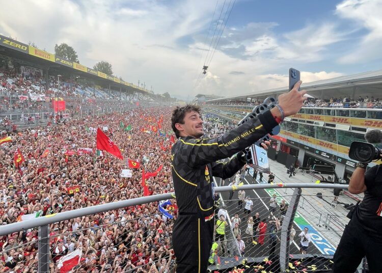 Charles Leclerc gana el GP de Italia en Monza, hogar de Ferrari