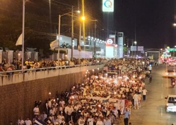 Cientos de personas se manifestaron para pedir la renuncia a la presidenta de Honduras por narcovídeo