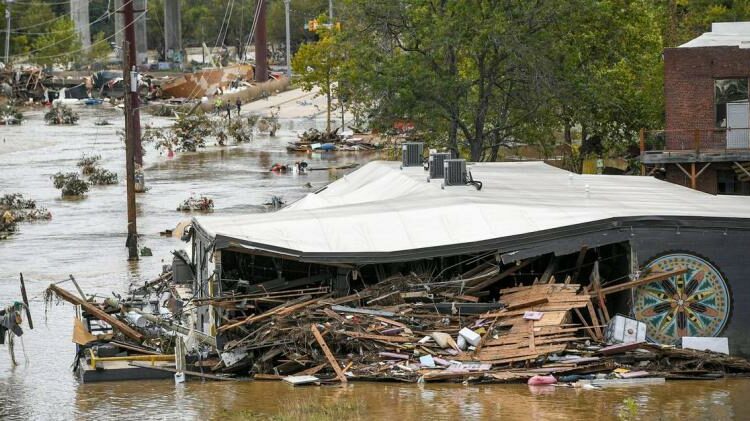 Elevan a 93 el número de muertos en Estados Unidos tras el devastador paso del huracán Helene