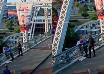 (VIDEO) Jon Bon Jovi logra persuadir a una mujer para que no salte desde un puente en Nashville