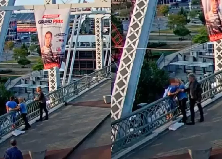 (VIDEO) Jon Bon Jovi logra persuadir a una mujer para que no salte desde un puente en Nashville