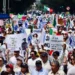 Jueces protestas frente al Congreso contra reforma judicial en México