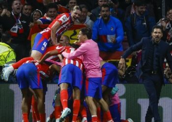 El Atlético de Madrid de Simeone venció 2-1 al Leipzig con un gol sobre el final