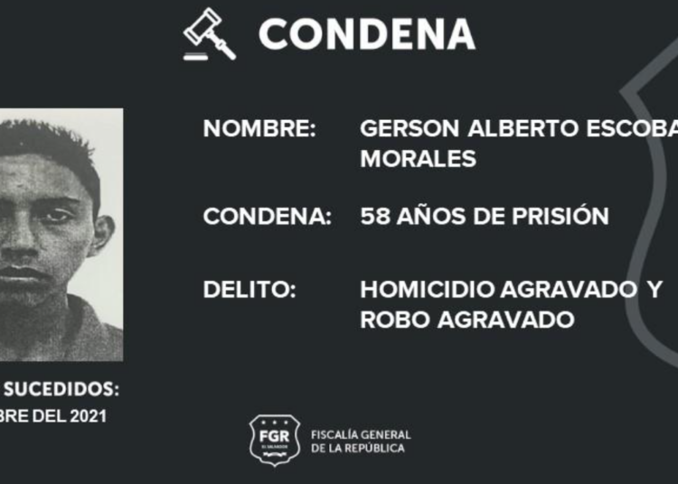 58 años de prisión para marero que asesinó a un soldado y le robó el fusil, en Lourdes Colón