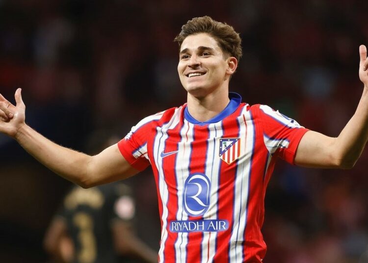 Esto dijo Julián Álvarez tras anotar su primer gol en el Atlético de Madrid