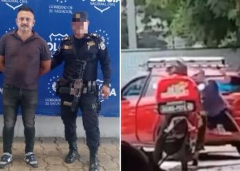 Capturan a hombre que agredió a motociclista en supermercado de residencial La Cima