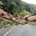 Lluvias causan derrumbe en carretera Troncal del Norte