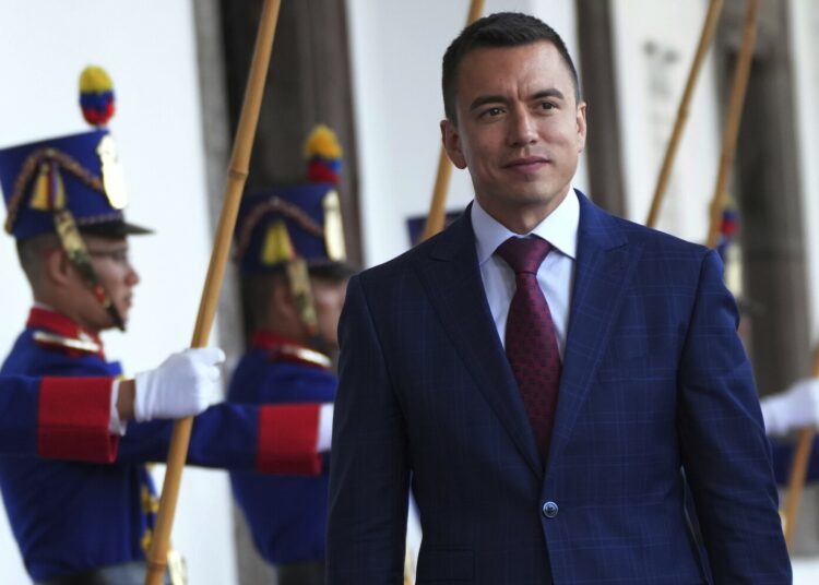 El presidente de Ecuador, Daniel Noboa inscribe candidatura para buscar reelección en 2025