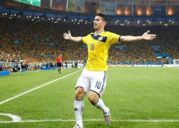 James Rodríguez iguala a Falcao y supera a Valderrama