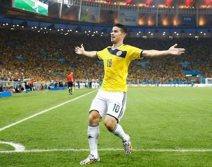 James Rodríguez iguala a Falcao y supera a Valderrama