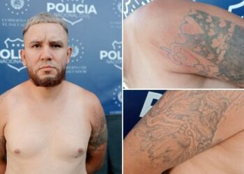 Capturan a marero que había modificado sus tatuajes
