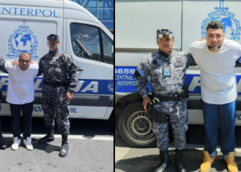 PNC en coordinación con autoridades de EE.UU. captura a dos pandilleros con largo historial delictivo