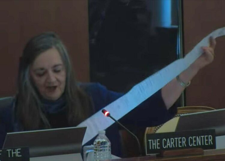 Centro Carter muestra en la OEA copias originales de actas de elecciones presidenciales de Venezuela