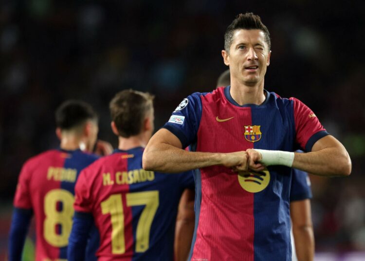 Lewandowski supera a Cristiano Ronaldo y Ruud van Nistelrooy e iguala a Messi en la Champions League