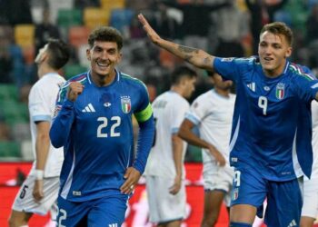 Italia golea a Israel y sigue líder de su grupo en la UEFA Nations League