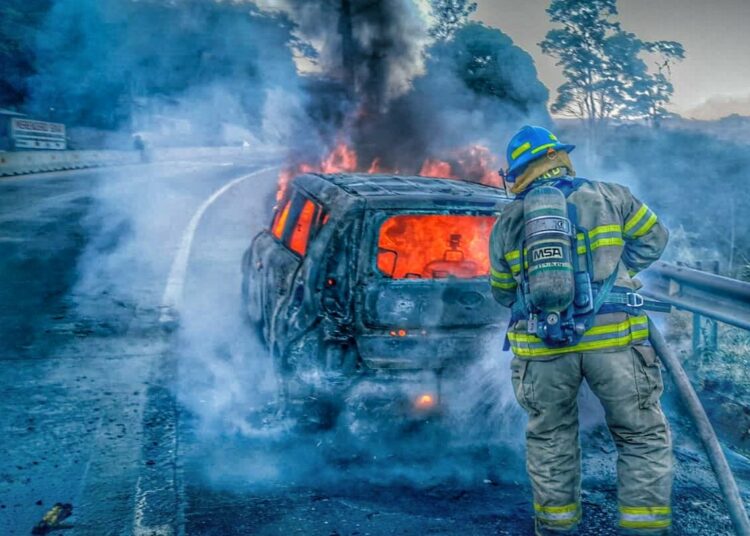 Atenciones a vehículos incendiados aumenta en un 6% en lo que va de 2024
