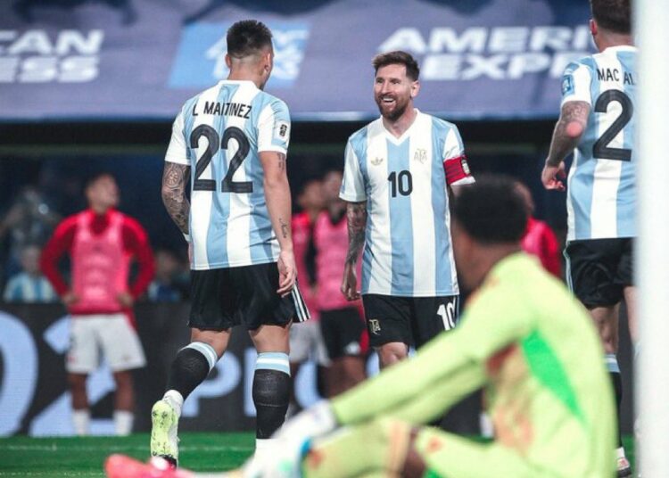 Lautaro iguala a Maradona en cosecha de goles y deja a la Argentina a un paso del Mundial
