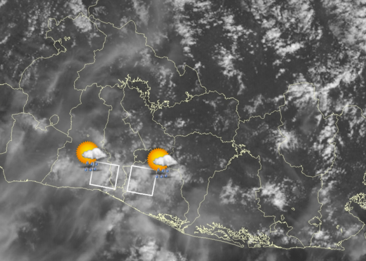 Lluvias continuarán esta tarde en gran parte del país