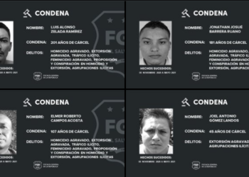 Condenan a pandilleros hasta 201 años de cárcel