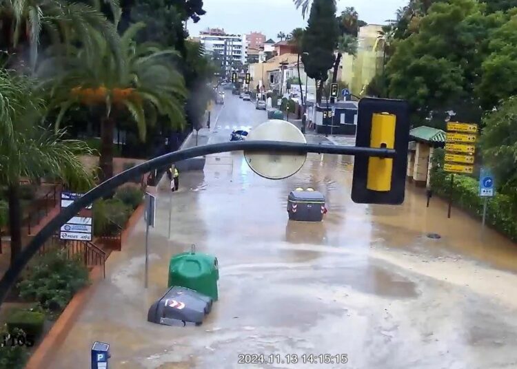 Nueva DANA afecta Málaga, España desde esta madrugada de miércoles