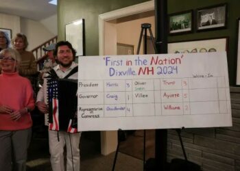 Kamala Harris y Donald Trump empataron en Dixville Notch, la primera localidad en votar en Estados Unidos