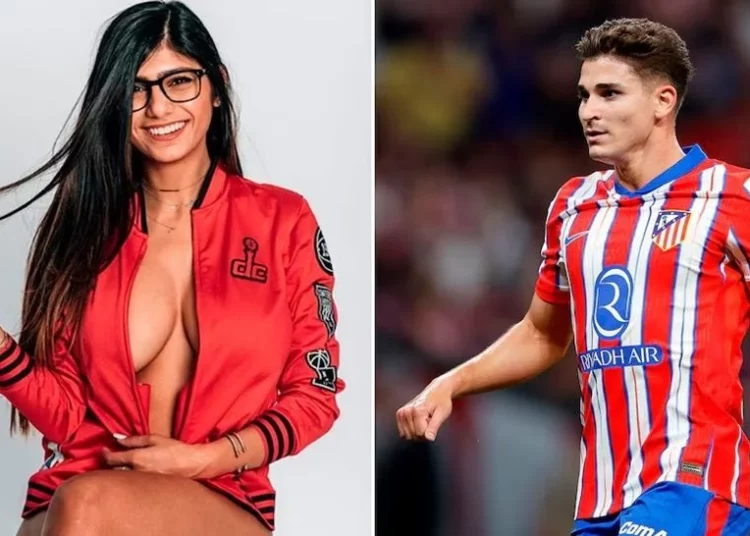 La ex actriz porno Mia Khalifa desmiente su supuesta relación con Julián Álvarez, futbolista del Atlético