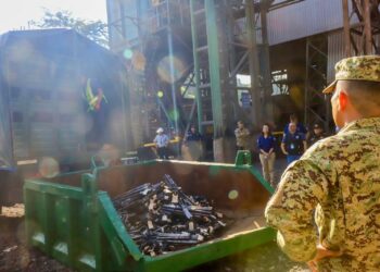 Autoridades destruyen 2,381 armas de fuego requisadas a delincuentes