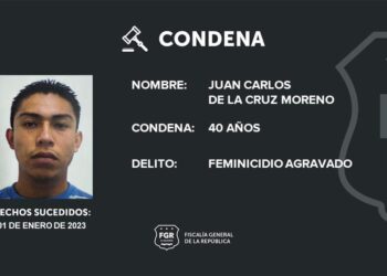 Condenan a 40 años de cárcel a hombre que asesinó a su pareja sentimental