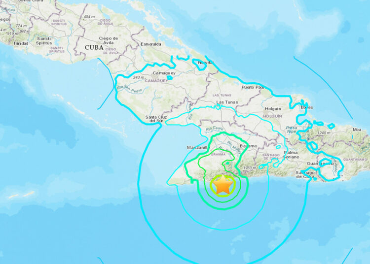 Un sismo de magnitud 5,9 sacude la costa este de Cuba