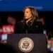 Kamala Harris canceló su discurso en el comando de campaña